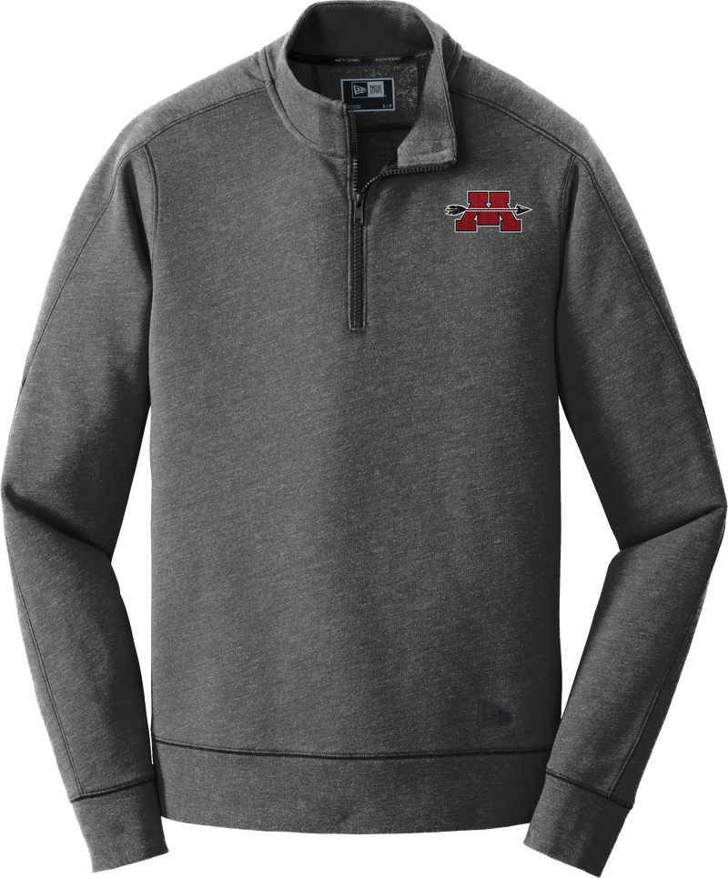 Mercer Arrows New Era Tri-Blend Fleece 1/4-Zip Pullover