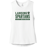 Lansing Spartans Womens Jersey Muscle Tan