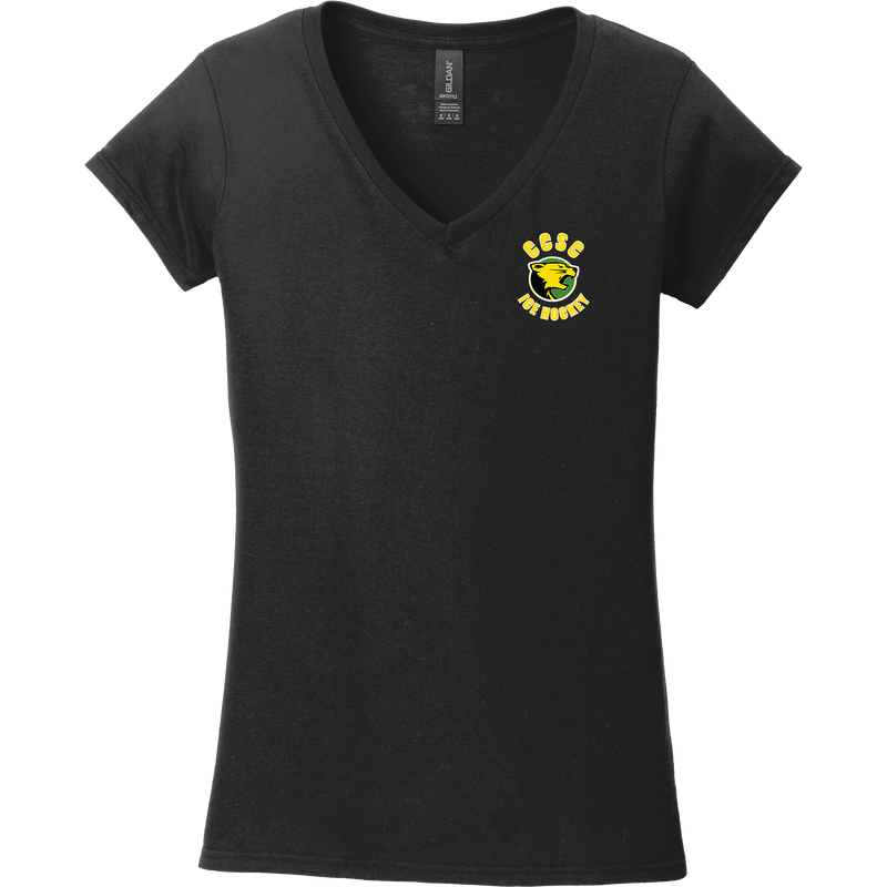 Chester County Softstyle Ladies Fit V-Neck T-Shirt