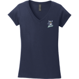 Hard Edge Hockey Softstyle Ladies Fit V-Neck T-Shirt