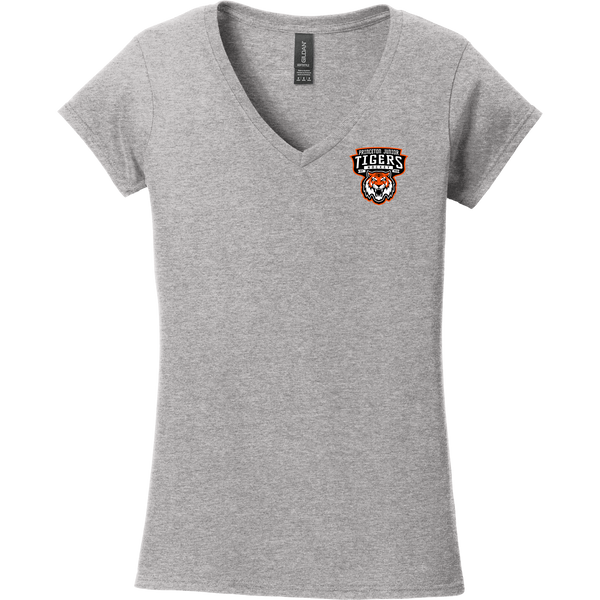 Princeton Jr. Tigers Softstyle Ladies Fit V-Neck T-Shirt