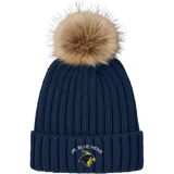 Delaware Jr. Blue Hens Faux Fur Pom Beanie