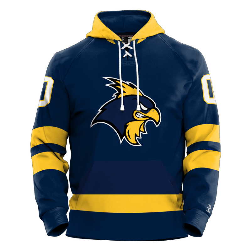 Delaware Jr. Blue Hens Youth Sublimated Retro Hoodie