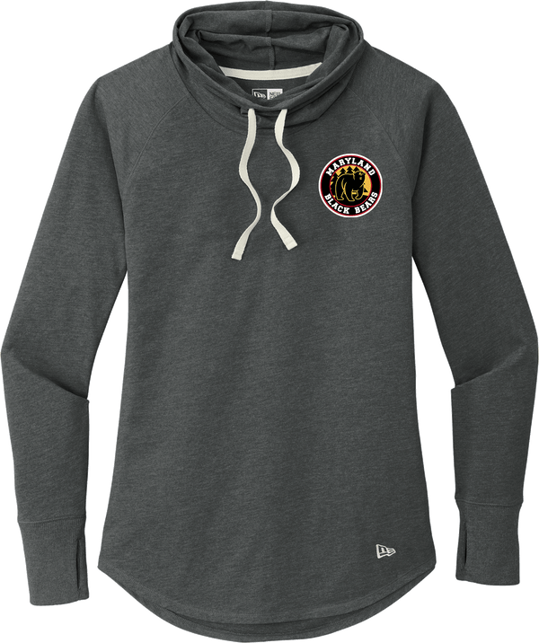 Maryland Black Bears New Era Ladies Sueded Cotton Blend Cowl Tee