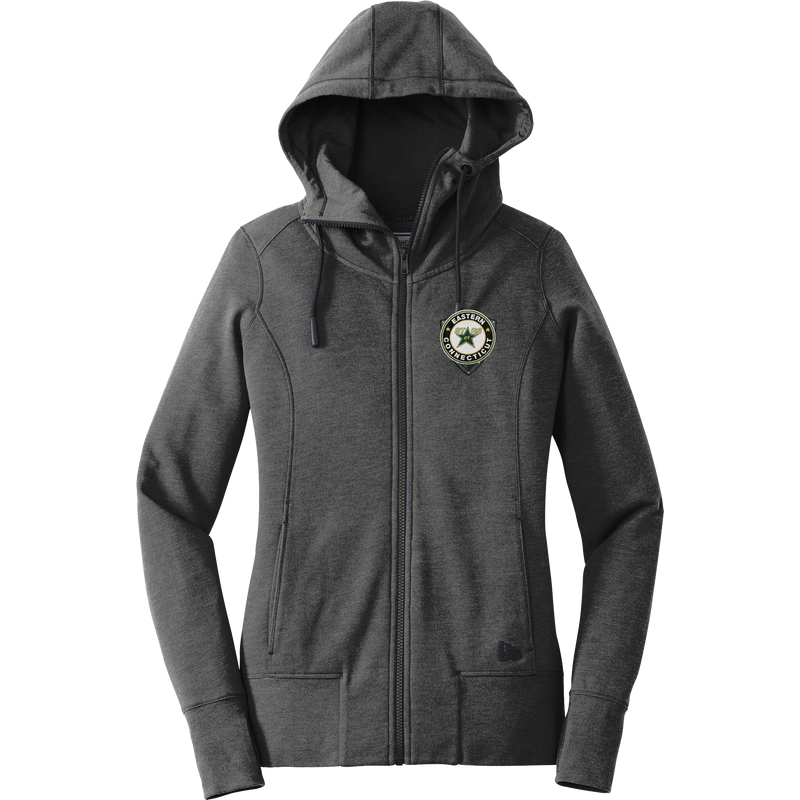 CT ECHO Stars New Era Ladies Tri-Blend Fleece Full-Zip Hoodie