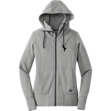 Wilmington Nighthawks New Era Ladies Tri-Blend Fleece Full-Zip Hoodie