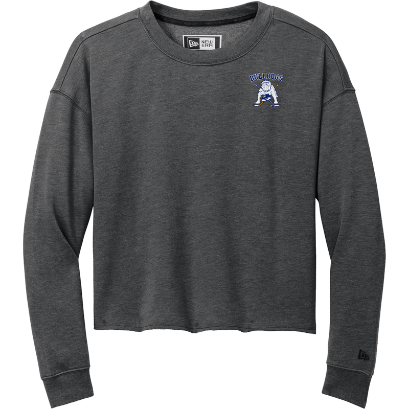 Chicago Bulldogs New Era Ladies Tri-Blend Fleece Crop Crew