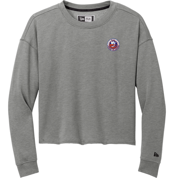 PAL Jr. Islanders New Era Ladies Tri-Blend Fleece Crop Crew