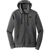 MD Jr. Black Bears New Era Tri-Blend Fleece Full-Zip Hoodie