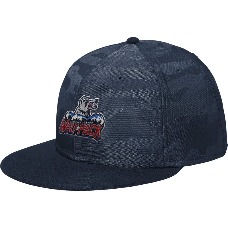 Hartford Jr. Wolfpack New Era Camo Flat Bill Snapback Cap