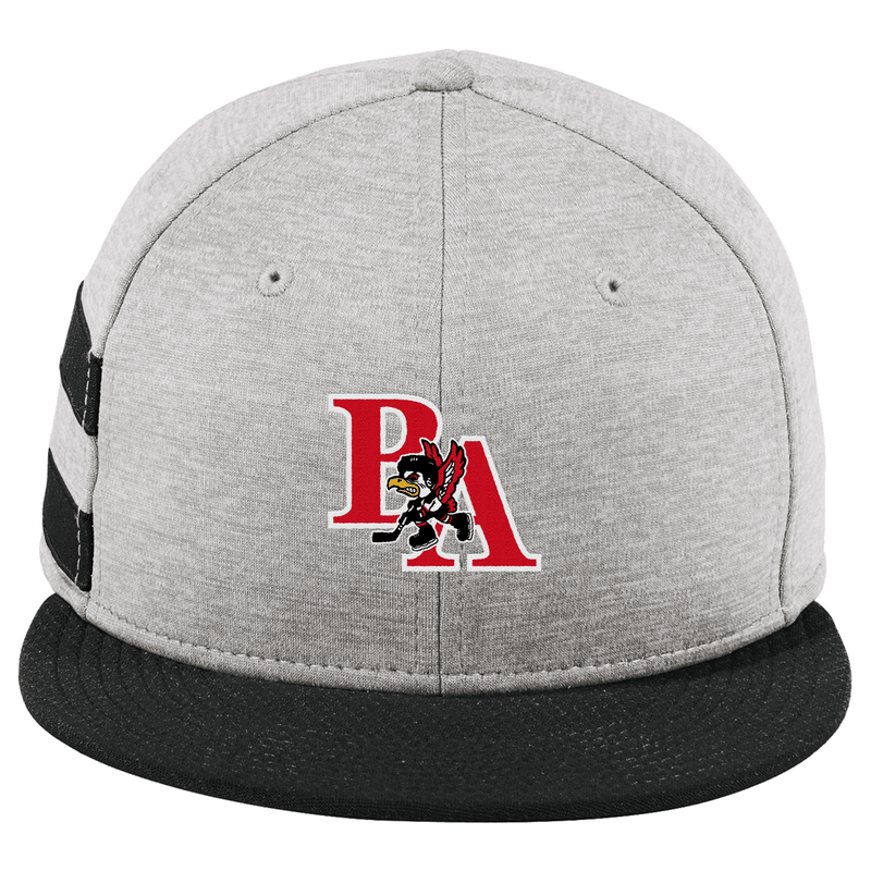 Benet Hockey New Era Shadow Heather Striped Flat Bill Snapback Cap