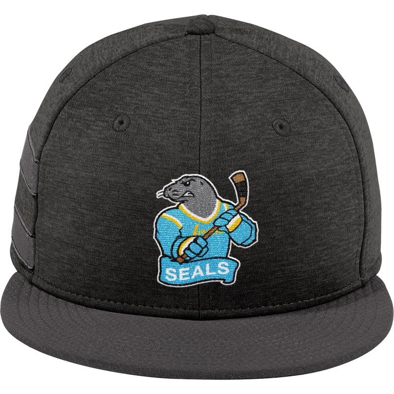 Atlantic City Seals New Era Shadow Heather Striped Flat Bill Snapback Cap