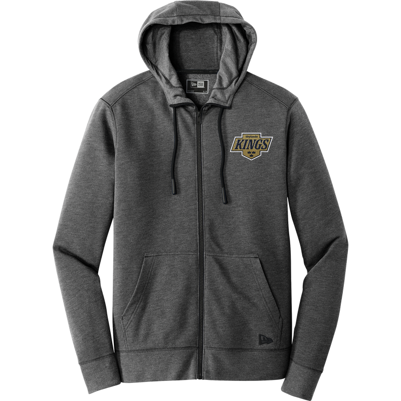 Skylands Kings New Era Tri-Blend Fleece Full-Zip Hoodie