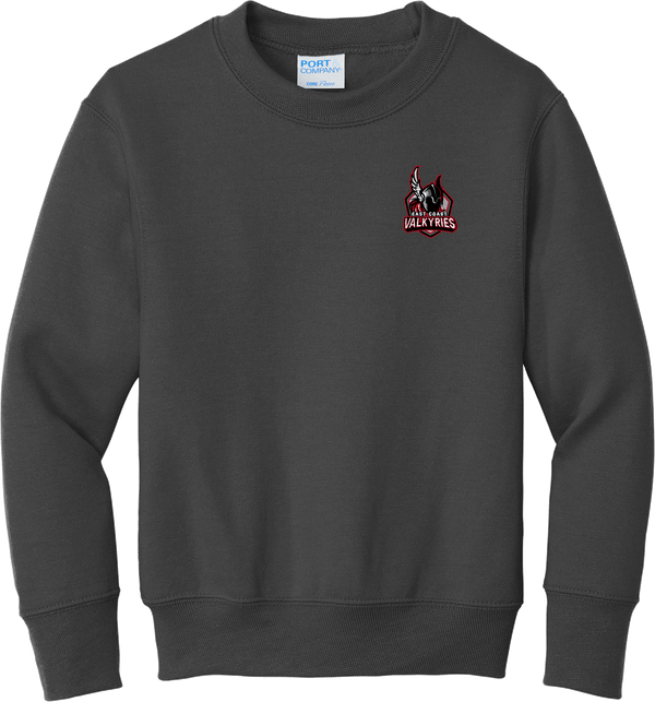 NJ Valkyries Youth Core Fleece Crewneck Sweatshirt