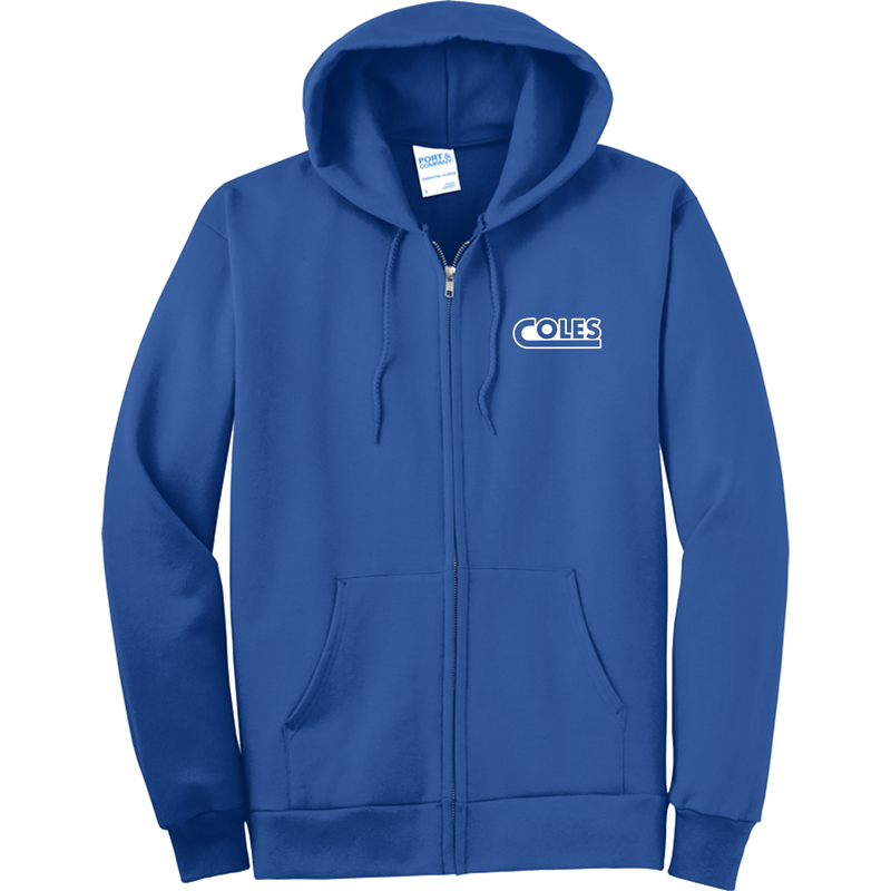 Coles Elementary "Checkered Tiger" Full-Zip Hooded Sweatshirt