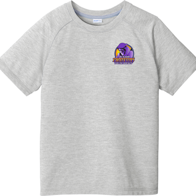 Jr. Phantoms Youth PosiCharge  Tri-Blend Wicking Raglan Tee