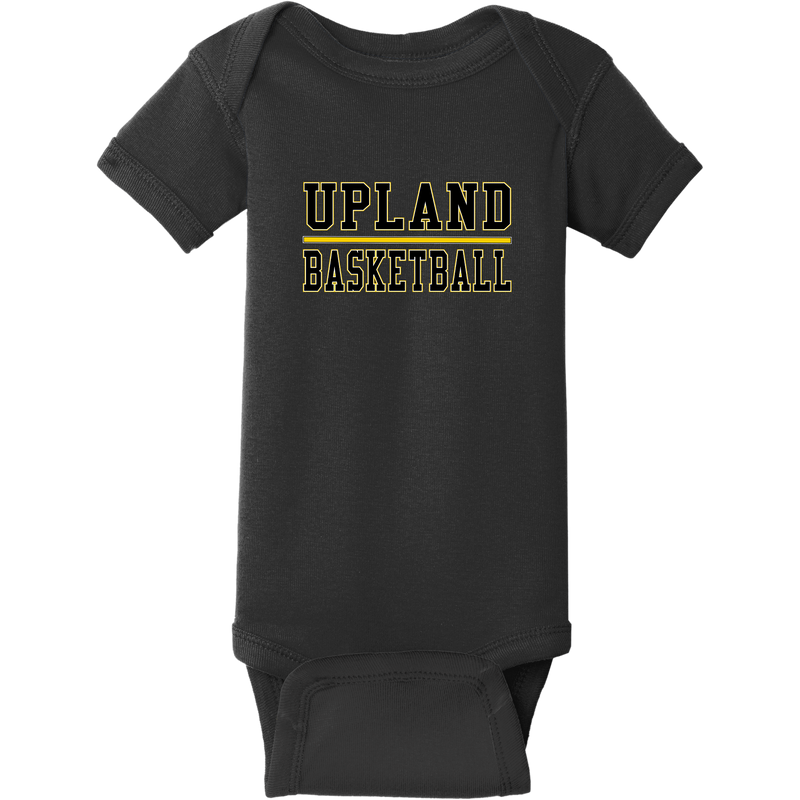 Upland Basketball Infant Short Sleeve Baby Rib Bodysuit