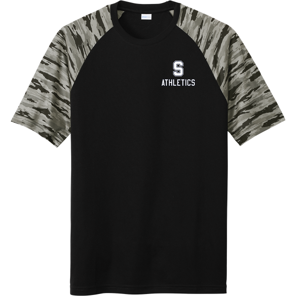 Midd South Athletics Drift Camo Colorblock Tee